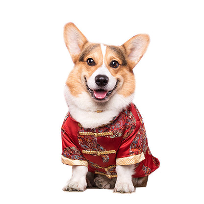 Pet Apparel Dog Corgi Tang Suit