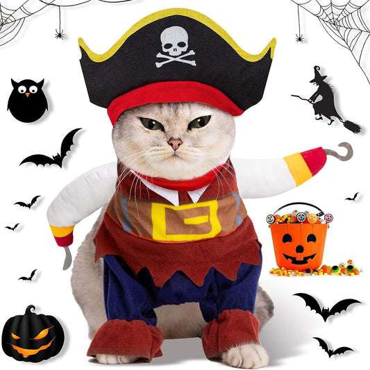 Cat Costume Pirate Pet Clothes for Puppy Kitty