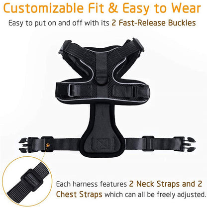 Cat Harness and Leash for Walking, Escape Proof Soft Adjustable Vest Harnesses