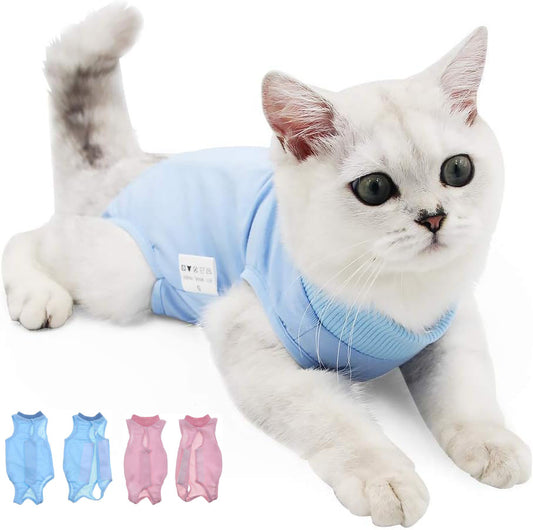 Cat Recovery Suit for Abdominal Wounds or Skin Diseases