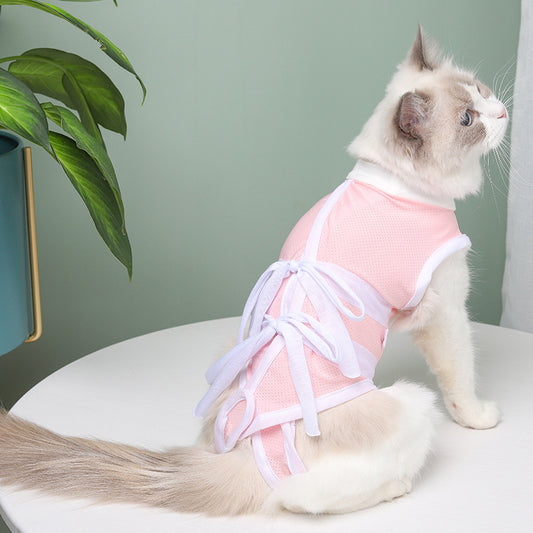 Soft Cat Clothes Recovery Suit For Wounds