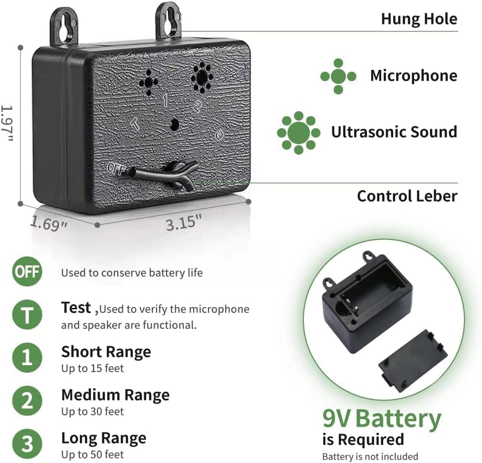 Anti Barking Device Dog Barking Control Devices with 3 Adjustable Level