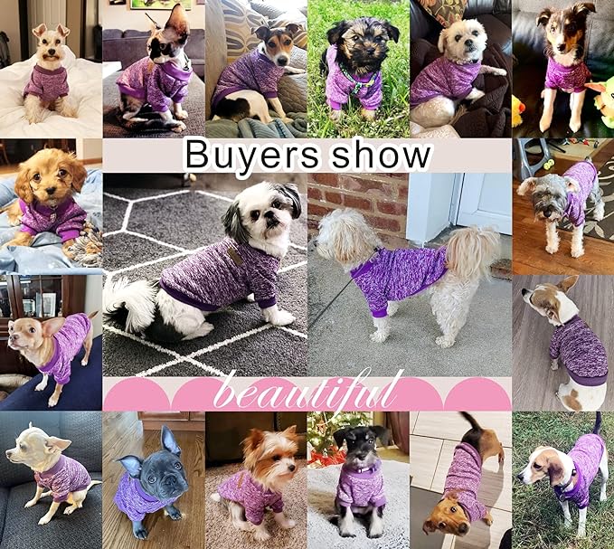 Pet Dog Clothes Winter Warm Shirt Puppy Sweater