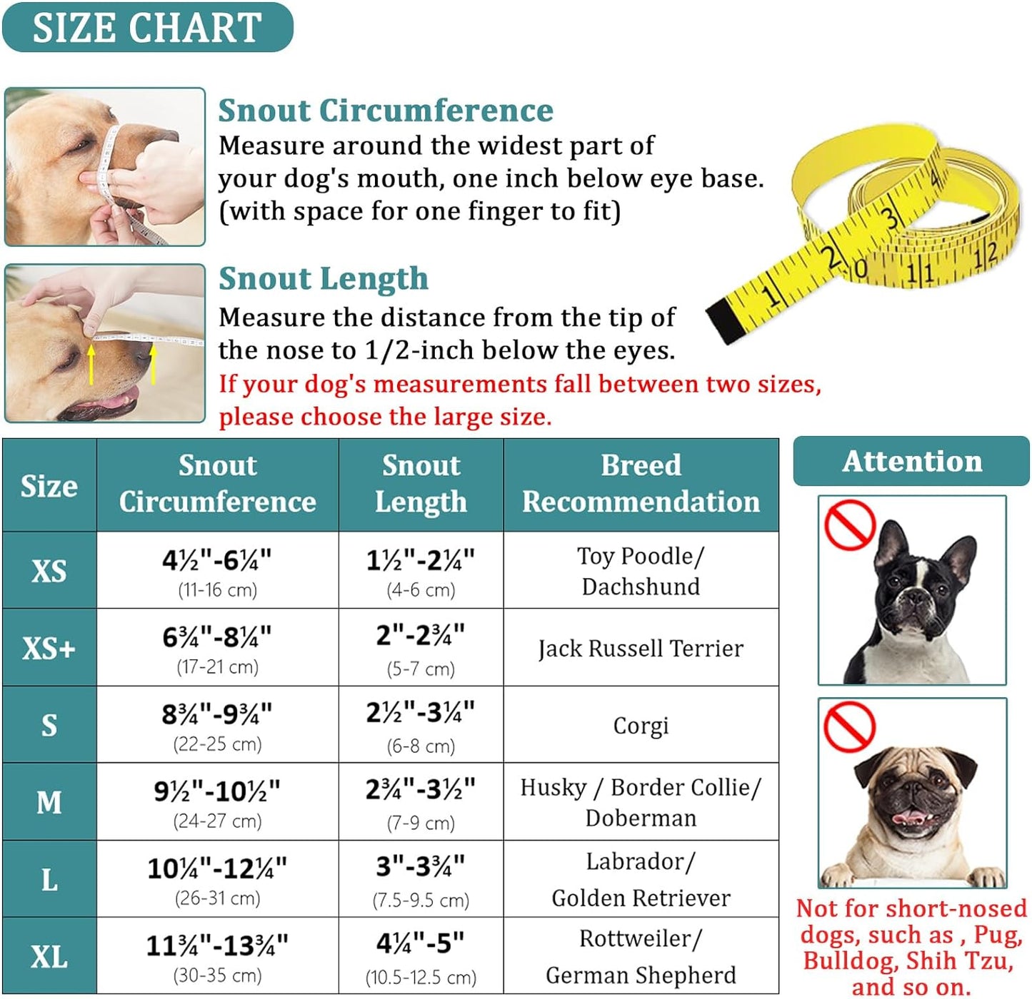 Soft Mesh Covered Dog Muzzles with Adjustable Straps