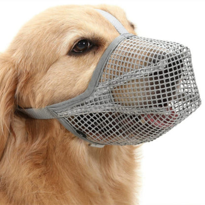 Soft Mesh Covered Dog Muzzles with Adjustable Straps