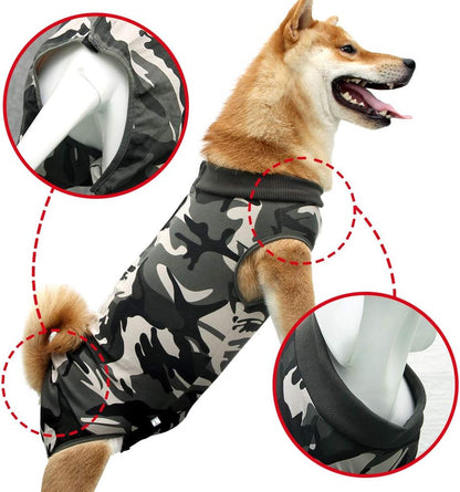 Dog Recovery Suit Abdominal Wound Puppy Surgical Clothes