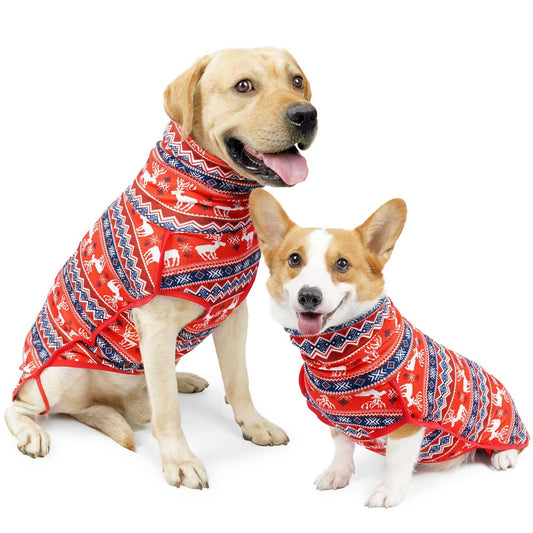 Christmas pattern Dog Sweater Pullover Winter Vest Sweatshirt for Dogs