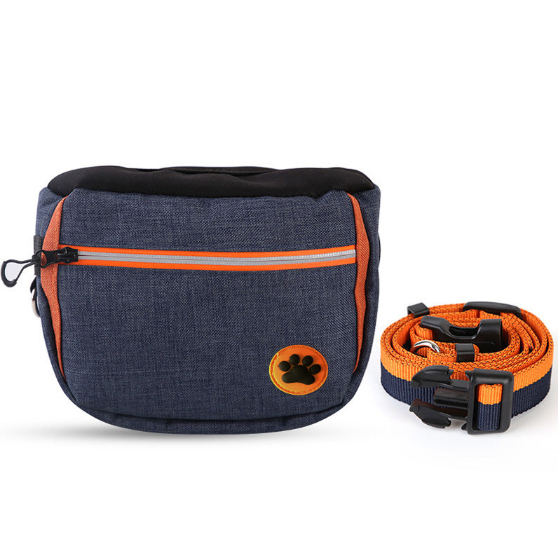 Dog Treat Pouch Waist Bag Adjustable Pet Training Bags with Poop Bag Dispenser