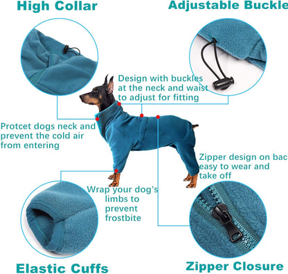 Dog Winter Coat Soft Fleece Pullover Pajamas