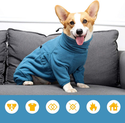 Dog Winter Coat Soft Fleece Pullover Pajamas