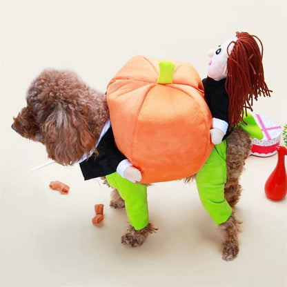 Pet Halloween Costume Pets Pumpkin Suit for Small Dogs and Cats