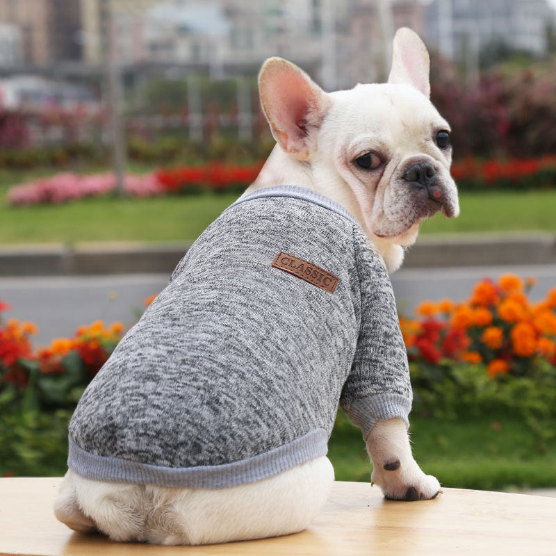 Pet Dog Clothes Winter Warm Shirt Puppy Sweater