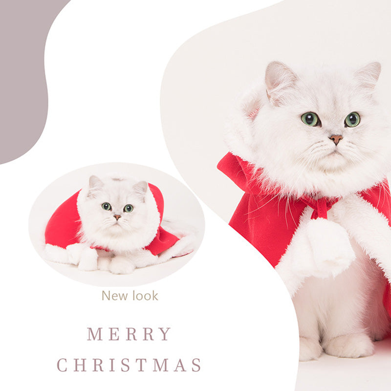 Pet Christmas Costume Cape with Hat