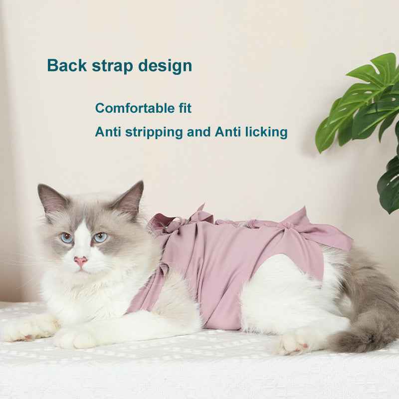 Elastic Anti Hair Loss Pet Clothing With Anti Licking Effect After Surgery