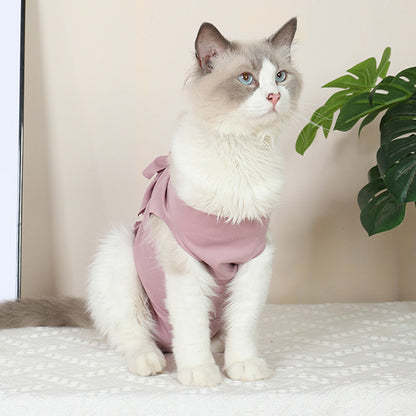 Elastic Anti Hair Loss Pet Clothing With Anti Licking Effect After Surgery