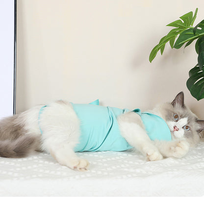 Elastic Anti Hair Loss Pet Clothing With Anti Licking Effect After Surgery