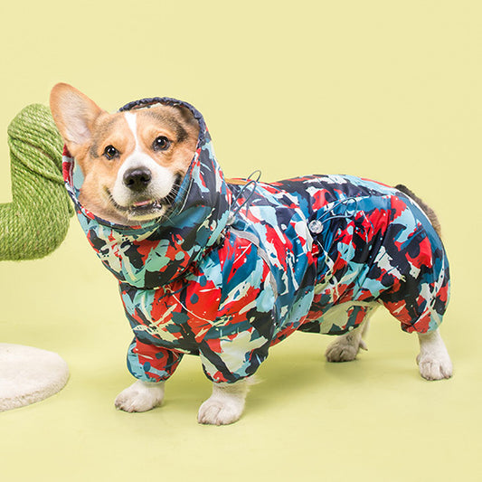 Dog Waterproof Rainwear Corgi Raincoat Pet Clothes