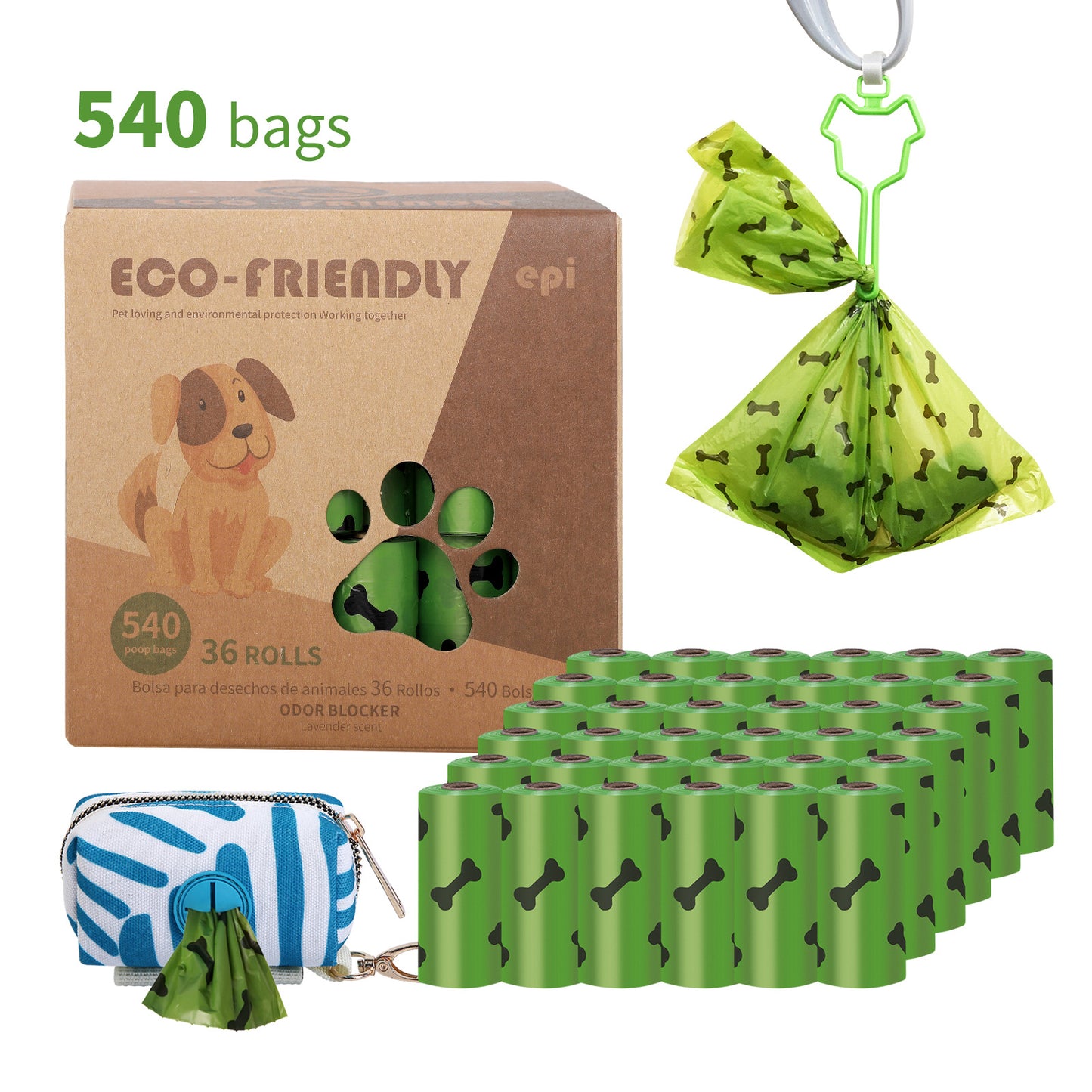 Biodegradable Dog poop bag 540 Counts